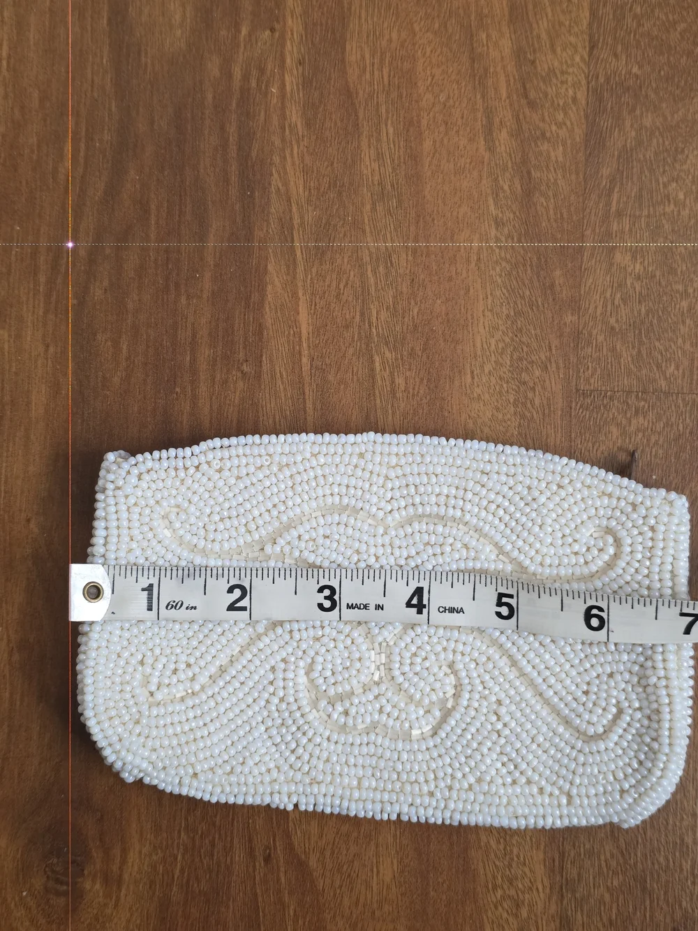 Vintage Debbie Hand Beaded Japan Evening Bag Clutch Make Up Lipstick Zipper